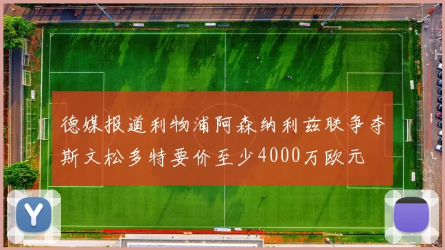 德媒报道利物浦阿森纳利兹联争夺斯文松多特要价至少4000万欧元